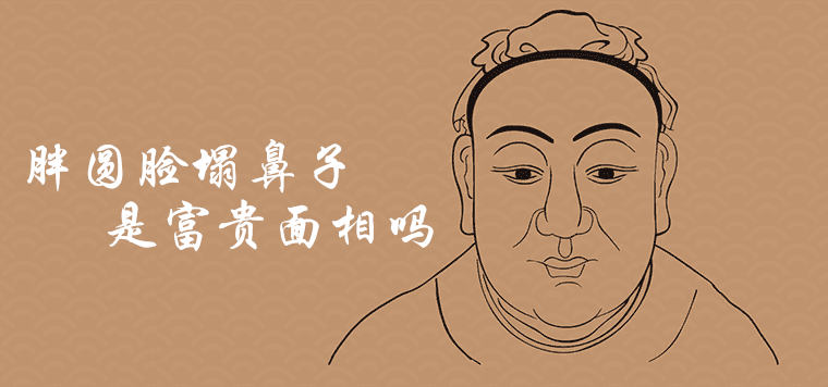 당신은 뚱뚱한 둥근 얼굴과 평평한 코를 가지고 있습니까?
