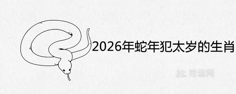 The zodiac sign of Tai Sui in the year of the snake in 2026