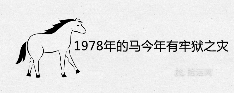 1978 말은 올해 감옥에 있습니다