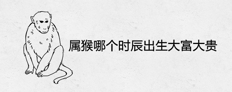 원숭이는 언제 부자로 태어나는가