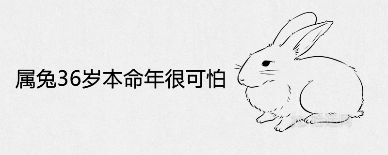 The 36-year-old zodiac year of the rabbit is very scary why