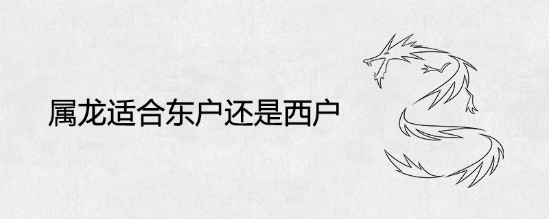 Dragon is suitable for east or west